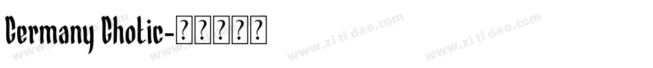 Germany Ghotic字体转换